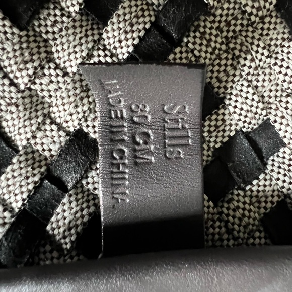 Dark grey and white woven belt - Picture 4 of 4